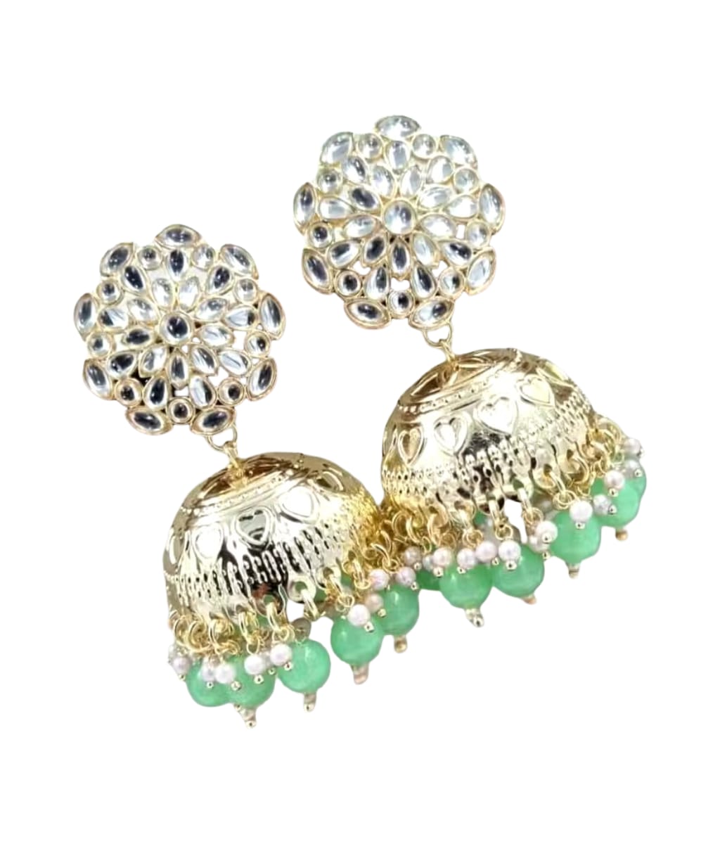Royal Kundan Dome Jhumka