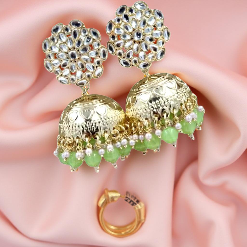 Royal Kundan Dome Jhumka
