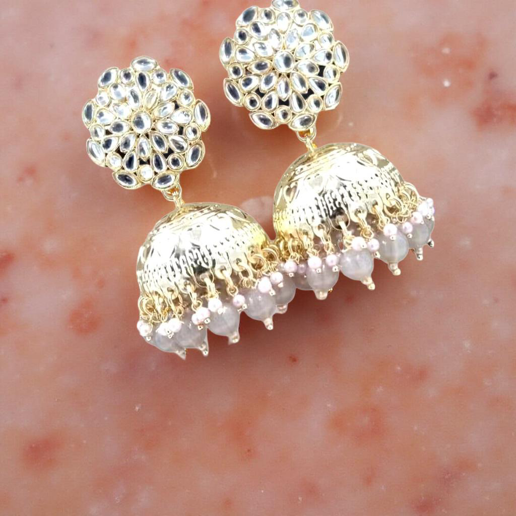 Royal Kundan Dome Jhumka