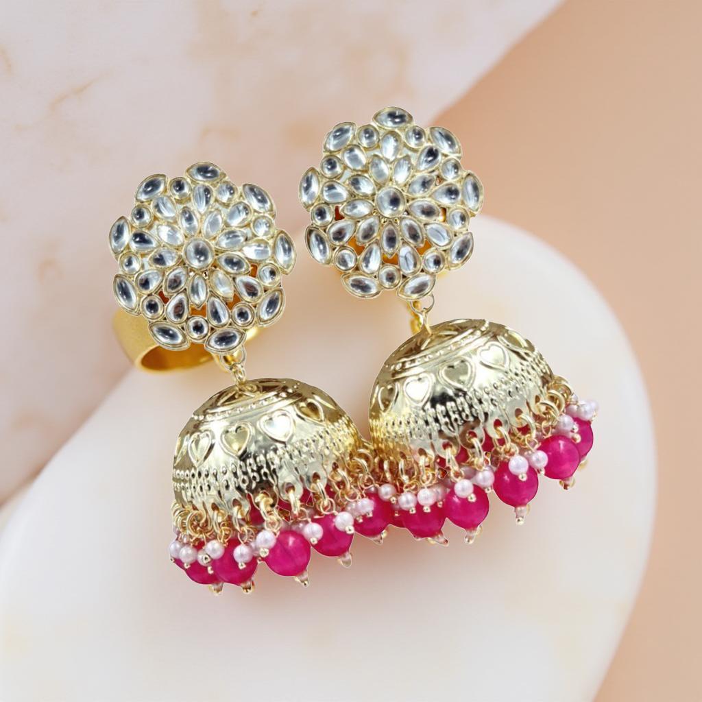 Royal Kundan Dome Jhumka
