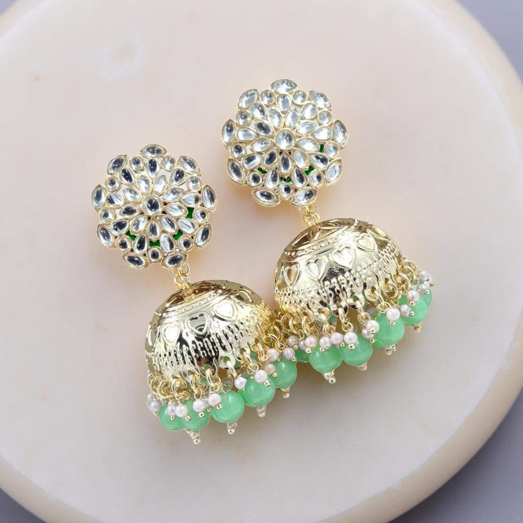 Royal Kundan Dome Jhumka