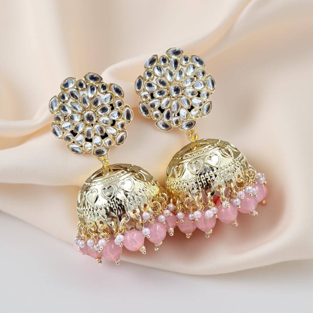 Royal Kundan Dome Jhumka