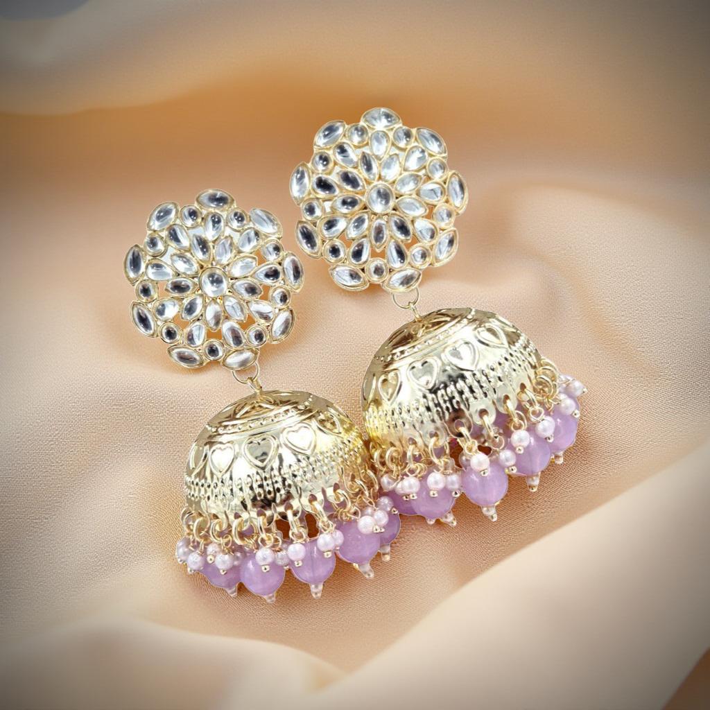 Royal Kundan Dome Jhumka