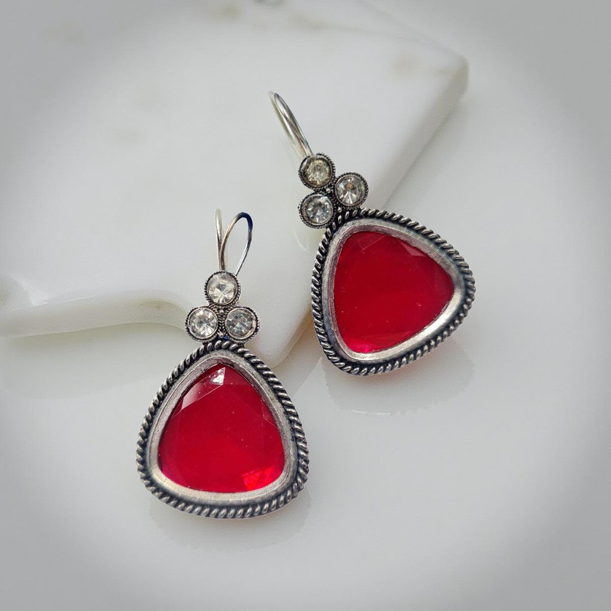 Rosé Glow Vintage Dangler Earrings