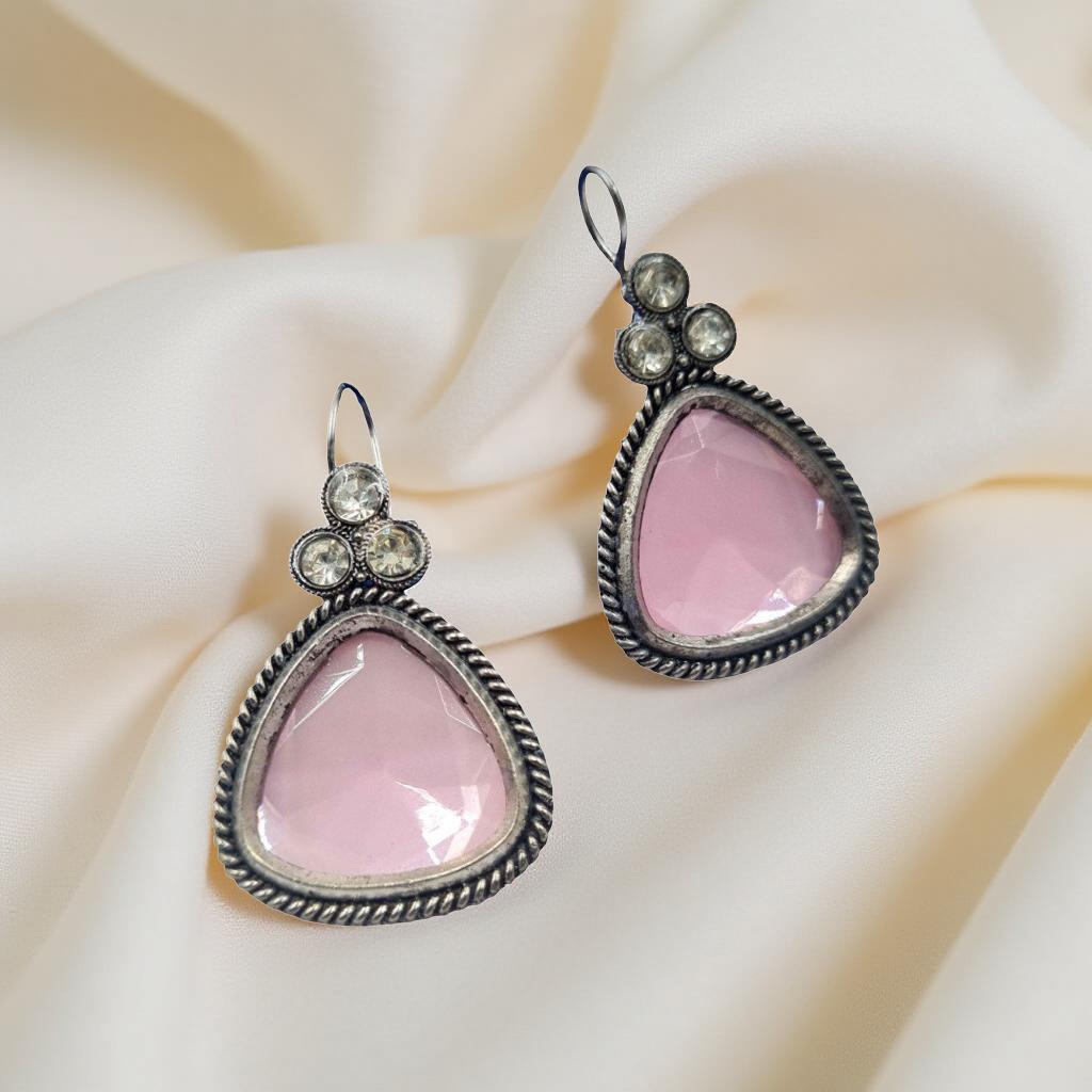 Rosé Glow Vintage Dangler Earrings